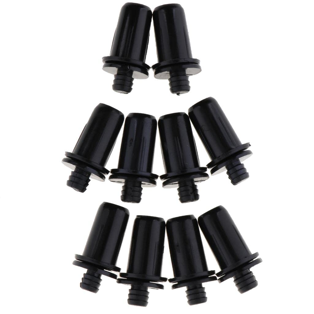 10 Pieces Fastener Rivet Clips Kits, Black Push Pin Rivets for Speaker Mesh Grill Cover # 046-image-48