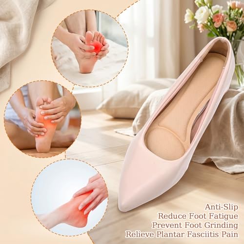 4 pares de plantillas para sandalias acolchonadas para mujer miniatura 5