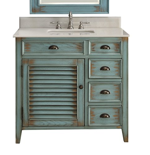 Bentoncollection36abbevillerusticbluefarmhousebathroomvanitycf78887bu Urban Country Home Decor Benton collection 36 abbeville rustic blue farmhouse bathroom vanity cf 78887bu urban country home decor