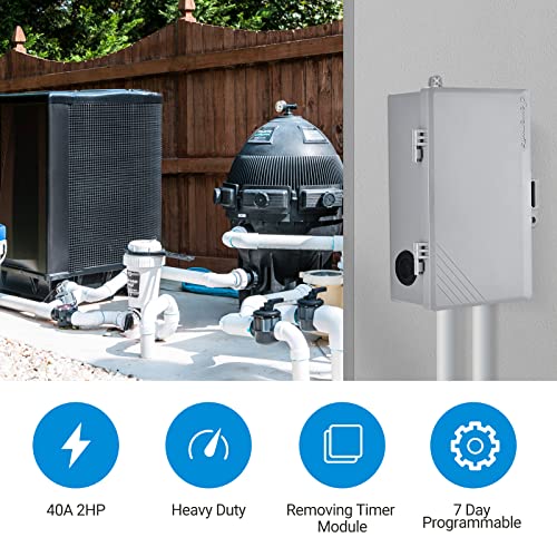 Dewenwils HODT01C Pool Pump Timer, Digital Timer Box thumb #1