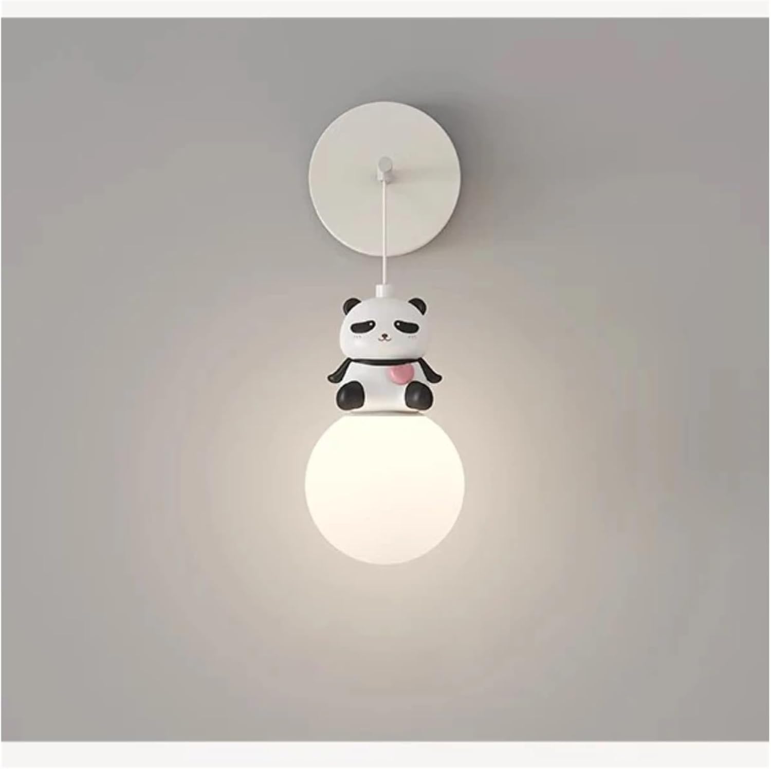 Children's Room Bedside Wall Lamps Led White Panda Bear Light Cute Cartoon Animal Baby Boy Girl Bedroom Lights,Household/Panda