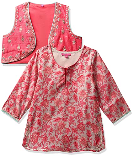 Image of BIBA Girl's Polyester Salwar Suit Set