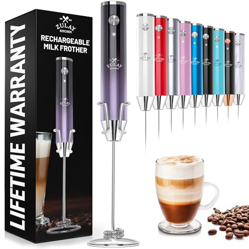 Zulay Rechargeable Milk Frother Wand