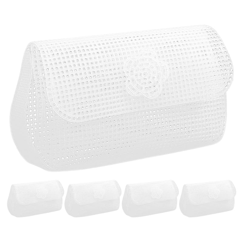Hemobllo Lot De 5 Feuilles De Toile À Maille Plastique Fine 14.00 X 13.39 X 0.04In Pour Canevas Plastique Fabrication De Sacs À Main Et Loisirs Créatifs...