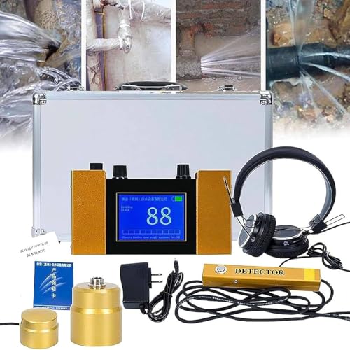Rilevatore di perdite d'acqua sotterranea con sensore geofonico – Accurato localizzatore di perdite per tubi per uso professionale