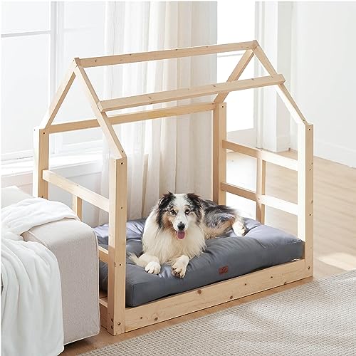 BEDSURE Hundekissen große Hunde waschbar - 111x89cm hundematratze wasserdicht XXL für große, mittelgroße Hunde Outdoor gepolstert Hundematte grau in 10cm Höhe, groß XL Hundebett für Haustiere – Bild 6
