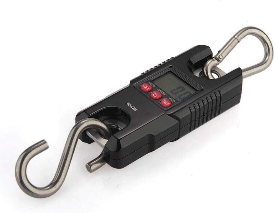 Portable Digital Fish Scale - Electronic Hanging Scale for Weighing Livestock, Pigs & Sheep - Stainless Steel Hook, Accurate, Durable, Easy to Use