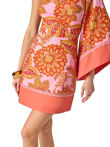 Image of Adrianna Papell Women's Strapless Organza Mini Dress - Short Drop Waist Dress with Dainty Florals & Pleated Flounce Skirt