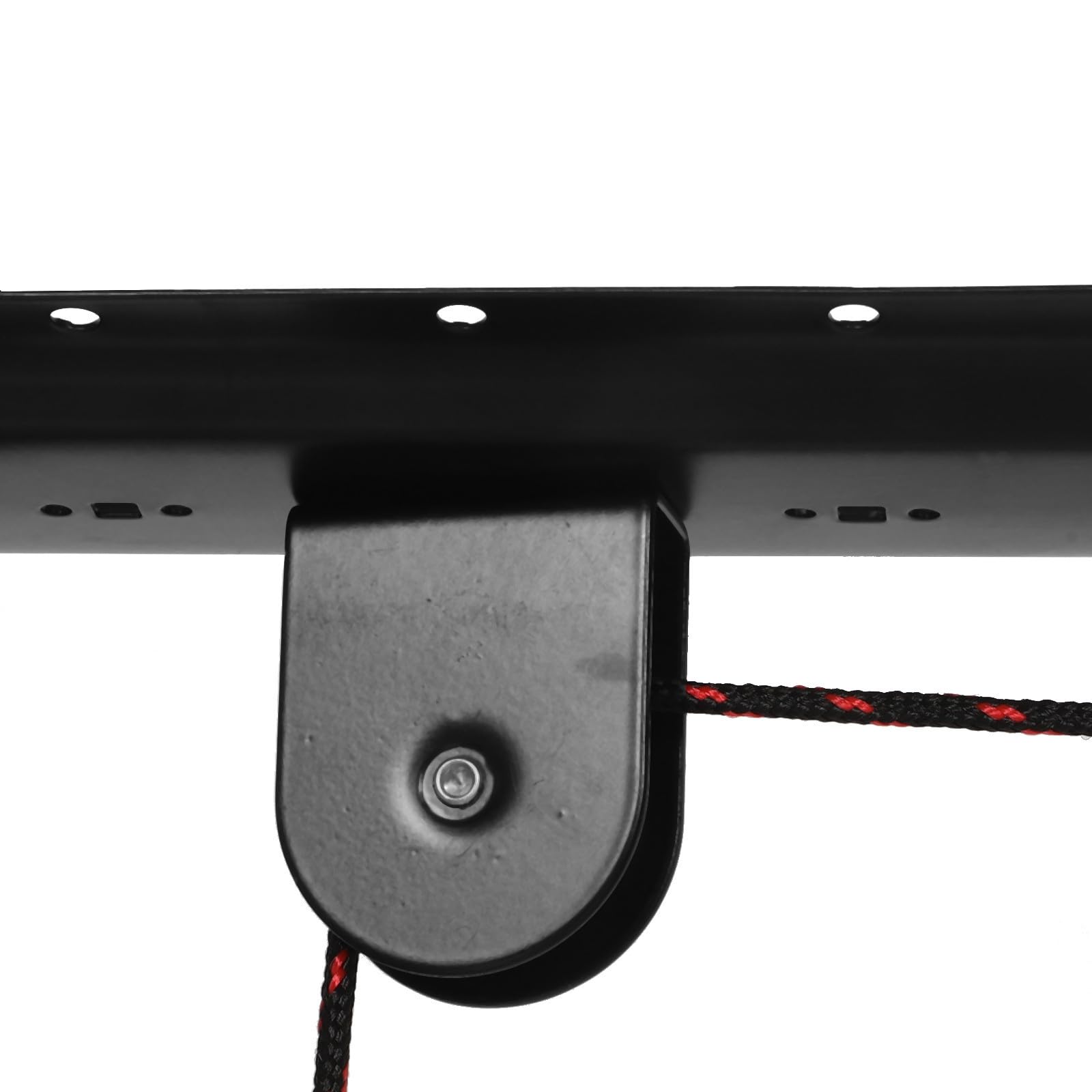 VILLCASE Elevador de Bicicletas de Acero Negro para Garaje Soporte de Pared, Sistema de Poleas para Colgar Bici y Ahorrar Espacio Hogar