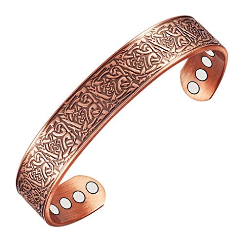 Elegante set di anelli con bracciale magnetico in rame puro Elegante set di anelli con bracciale magnetico in rame puro