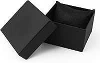 Sdoot 12 Pack Black Watch Gift Boxes with Pillow Cushions - Kraft Jewelry Boxes for Watches, Bracelets, Bangles 3.3x3.1x2.1 Inch