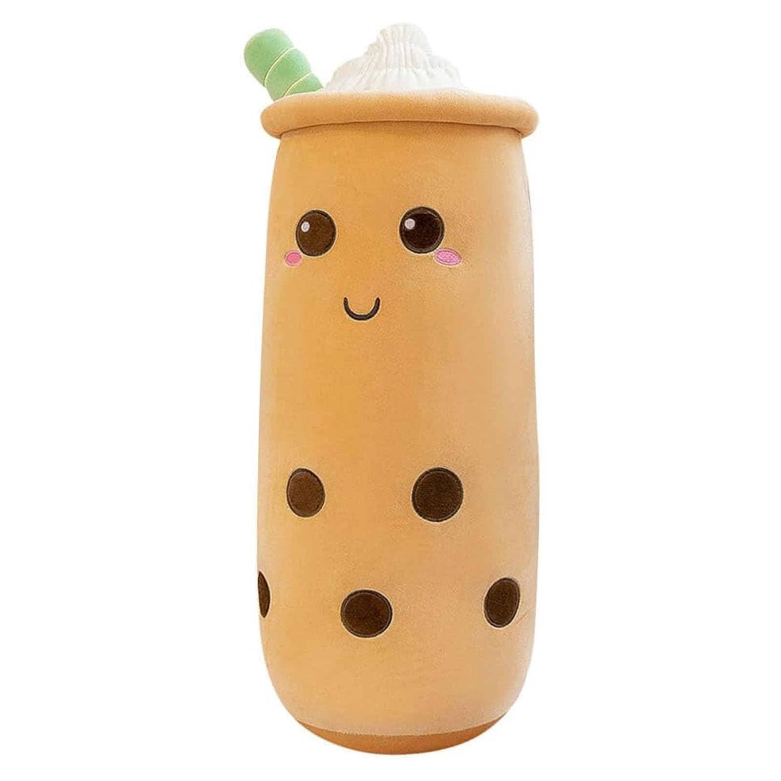 Dalifer Cute Milk Tea Plush Pillow Toy, Super Soft Long Body Pillow, 15.7inch Milk Tea Stuffed Animal Pillow Sleeping Hugging Pillow Toy for Kids