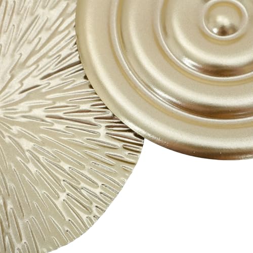 Plaques circulaires en fer Cabilock pour un salon moderne et chaleureux