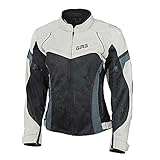 gms Tara Mesh Damen Motorrad Textiljacke, sand/schwarz, 2XL