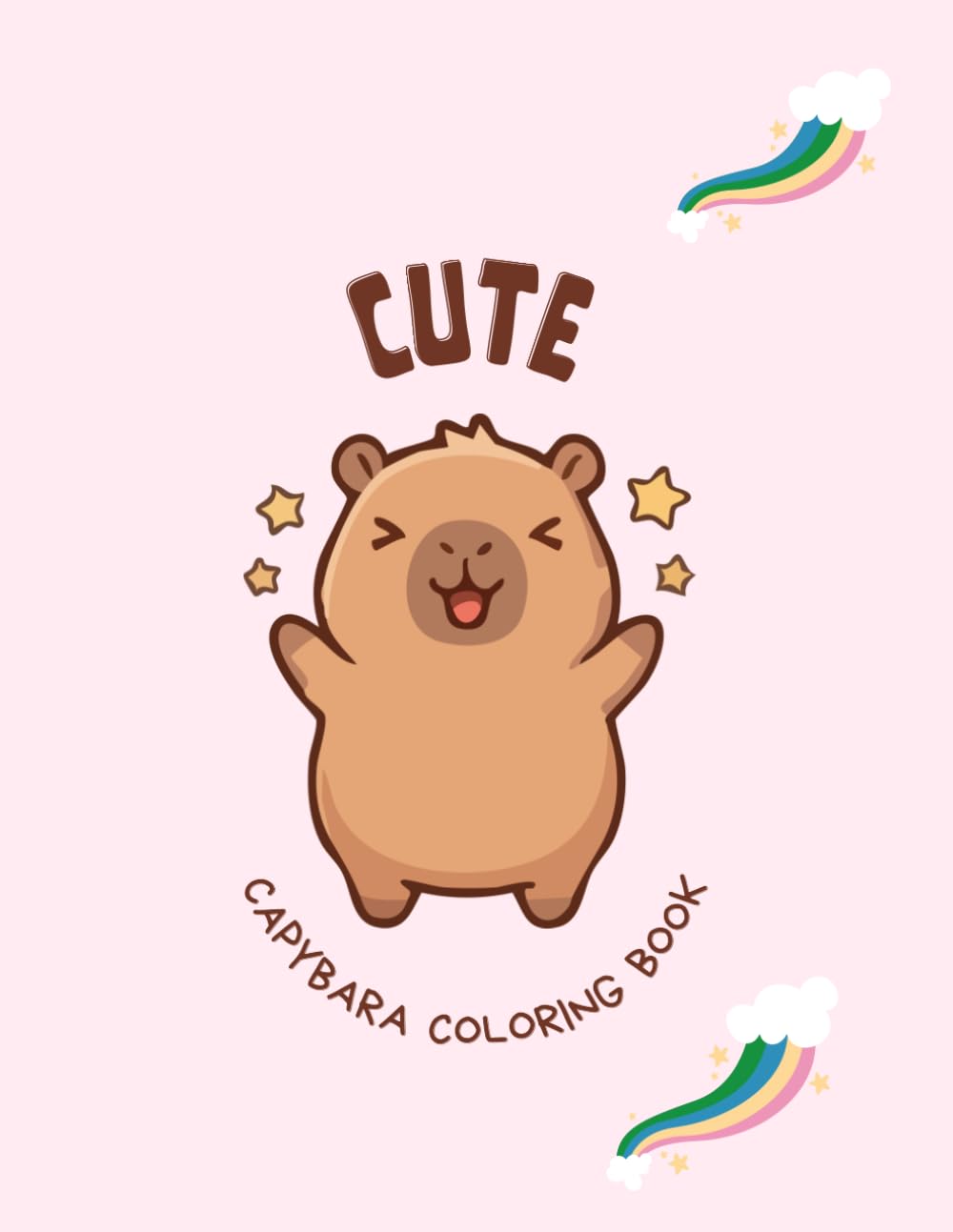 Cute Capybara Coloring Book