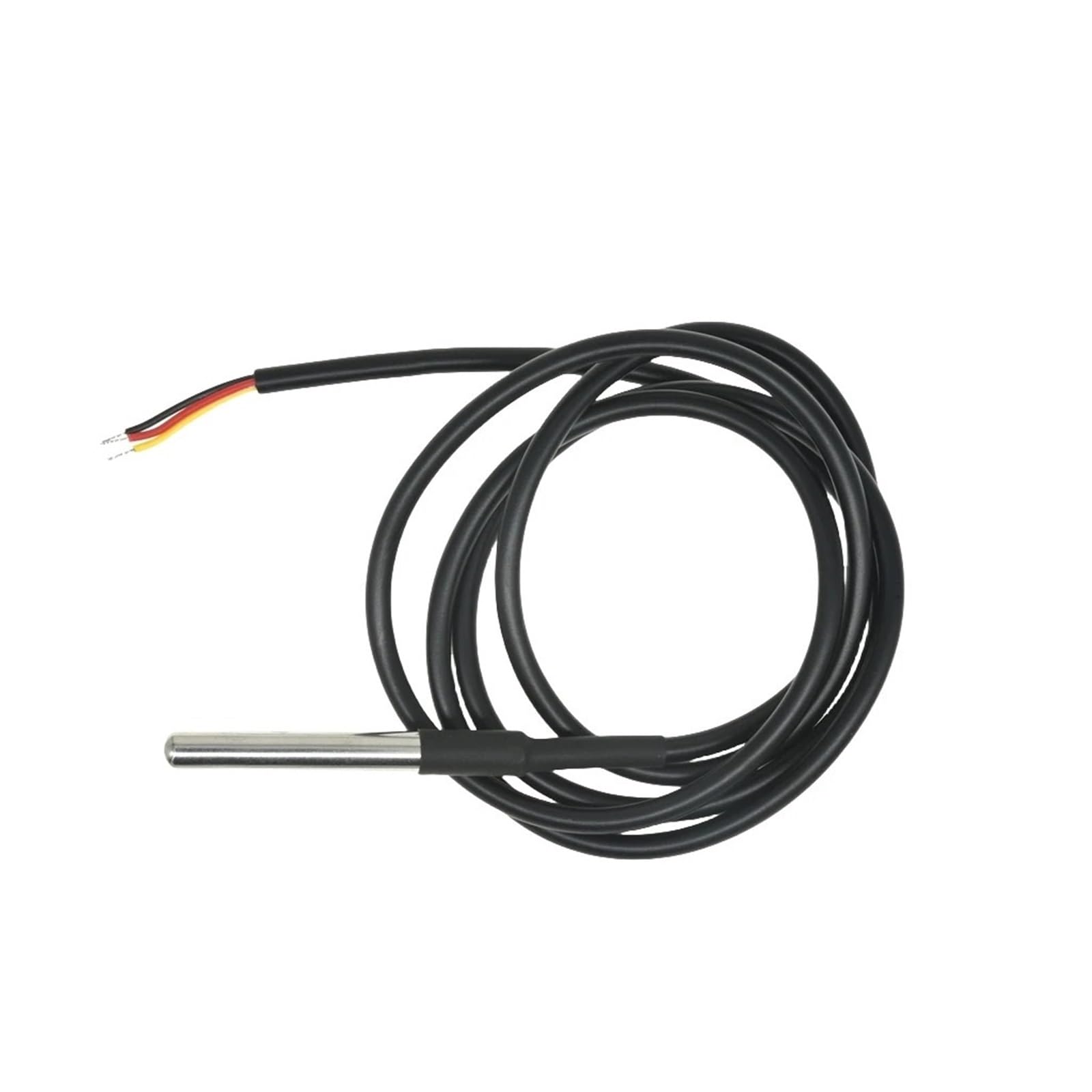DS18B20 - Sensor de temperatura de rosca impermeable de acero inoxidable, paquete de 1/2/3/5/10 metros (3 metros, 10 unidades)