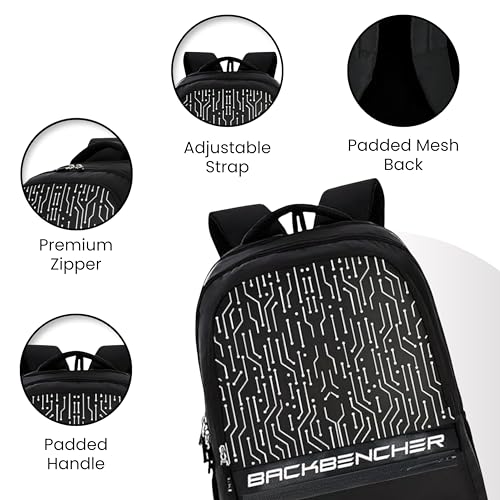 Image of Goldfinch Laptop Backpack Bag for Men & Women | 25L Water Resistant with Hidden Pockets 2 Main Compartments, Front Chain Pocket, Multi Organizer for School, Office, Travel