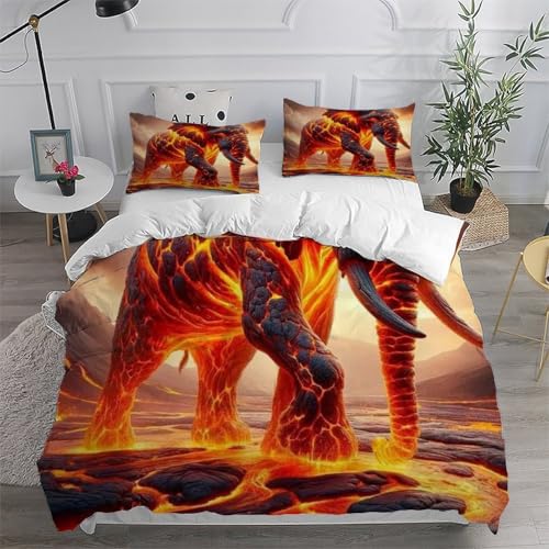Housse de couette éléphant 3D pour une ambiance chambre savane chaleureuse - 6