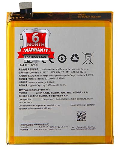 Image of BLP637 Replacement Part Original for OnePlus 5T A5010 with 6 Month of Warranty - (3300 mAH)