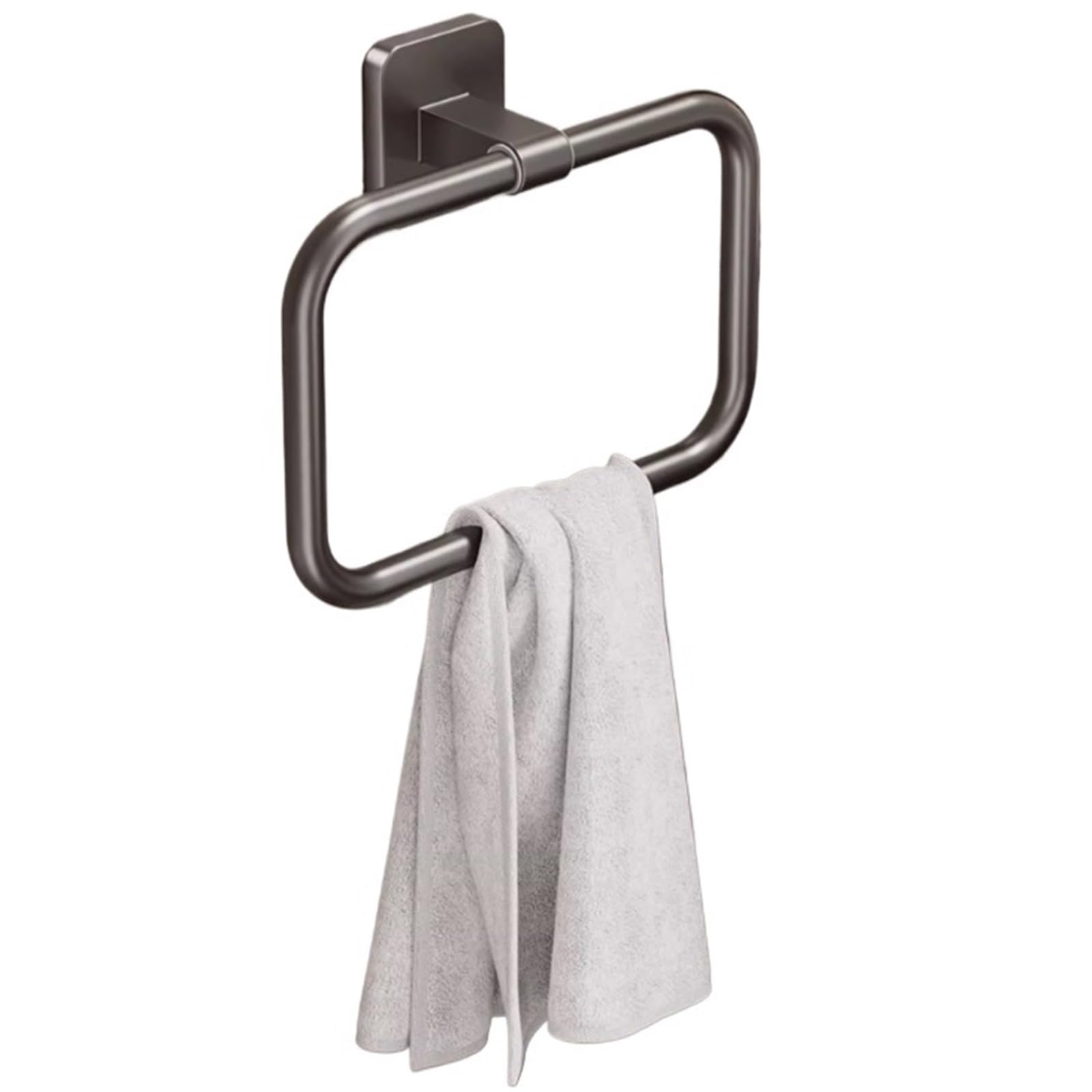 Porte-serviettes carré épais de qualité supérieure avec finition métal soignée