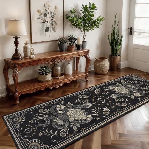 Tapete corredor Yinhua 2x7'3 lavable y antideslizante miniatura 3