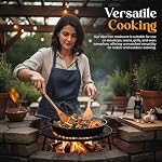 KICHLY Pre-Seasoned Ensemble de silences en fonte 3 Pièce, 6 De pouce, 8 de pouce et de 10 Ensemble de casseroles en fonte de fer de pouce, sans danger Multi0-Cooker poêle en fonte 3 Ensemble de pièces (noir)