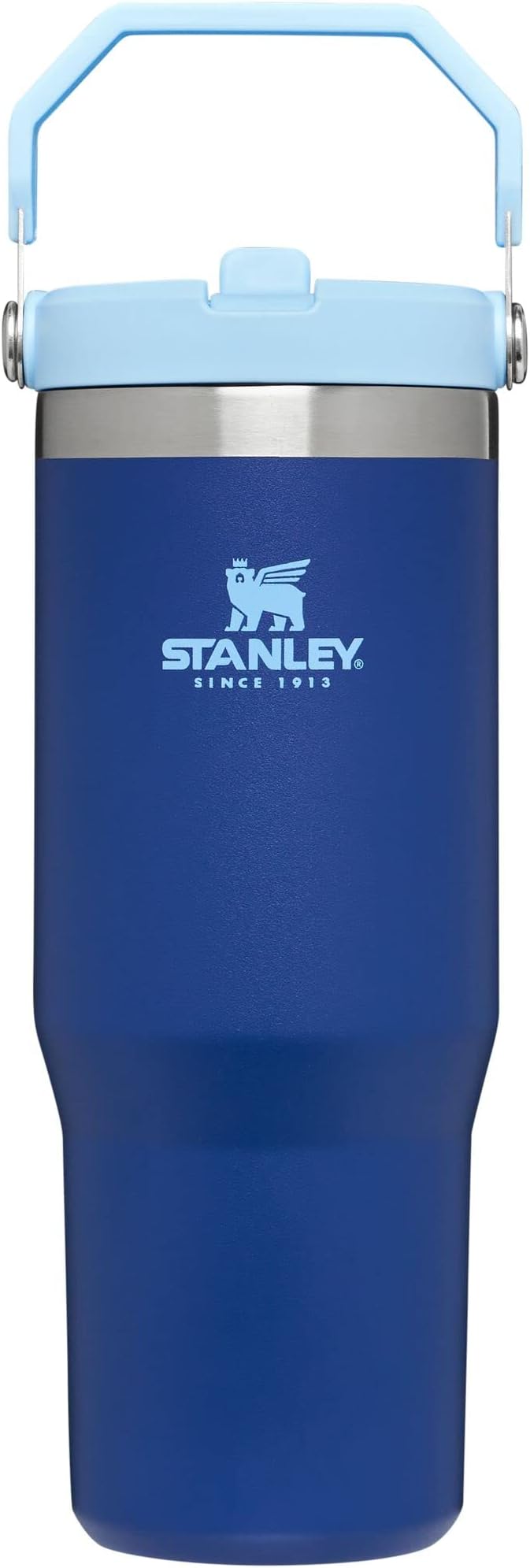 STANLEY IceFlow Stainless Steel Tumbler - Vacuum Insulated Water Bottle for Home, Office or Car Reusable Cup with Straw Leak Resistant Flip Cold for 12 Hours or Iced for 2 Days