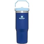 STANLEY IceFlow Stainless Steel Tumbler - Vacuum Insulated Water Bottle for Home, Office or Car Reusable Cup with Straw Leak Resistant Flip Cold for 12 Hours or Iced for 2 Days, Lapis, 30OZ