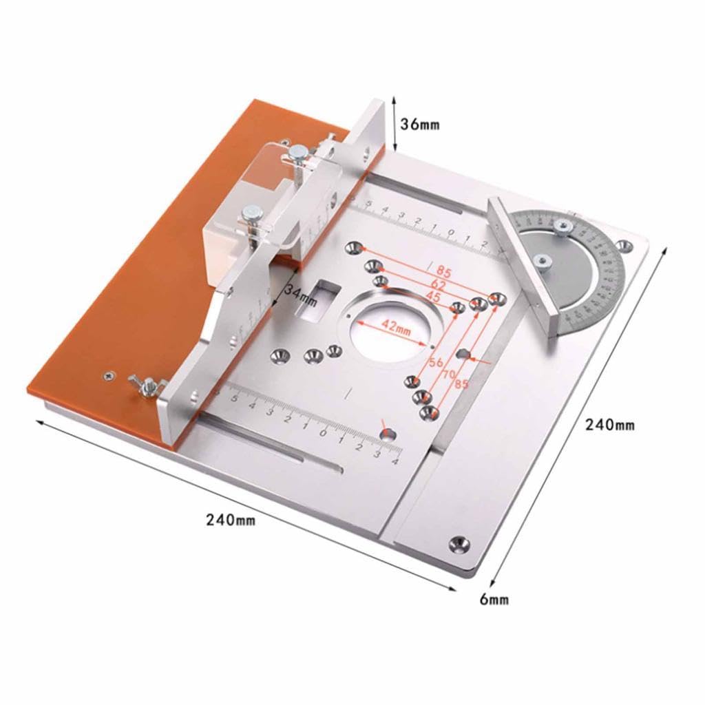 Placa de Mesa de Fresadora de Aluminio de Calidad para Trabajos de Carpintería de Precisión.