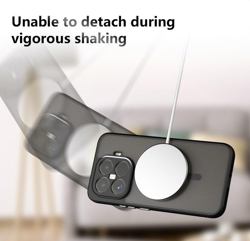 Image of Compatible with Xiaomi 17T Case Cover,Compatible with Xiaomi 17T 5G 2602DPT53G 2602DPT53I Built-in 360Rotating Magnetic Mount Matte Translucent Phone Protective Case Black