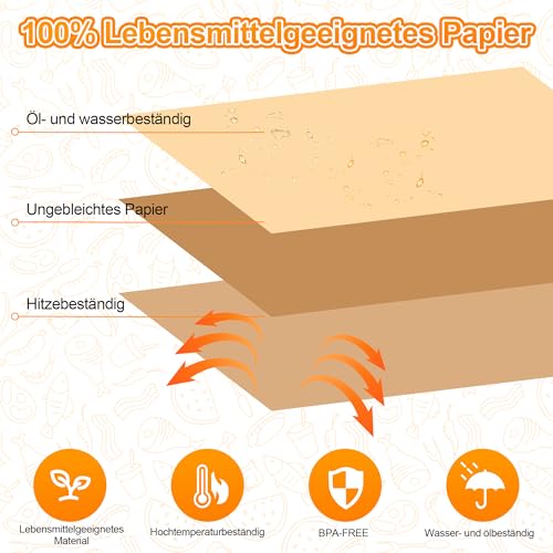 Hivio 220 Stück Airfryer Backpapier für Philips Dual Basket Airfryer 3000-serie 6L/3L, 5000-Serie 6L/3L,Heißluftfritteuse Zubehör für Philips NA350/00 NA550/00, Air fryer Zubehör