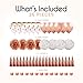 EPIQUEONE Tissue Paper Decorations Rose Gold Balloon Kit - 36-Piece, Rose Gold - Balloons, Pom Poms, Tassels & Garland - Birthday, Baby Shower & Wedding Decor