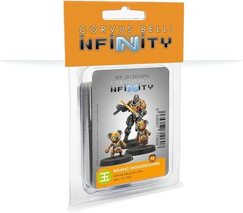 Infinity Hulang Shocktroopers (metralleta) - Miniatura sin pintar de Corvus Belli - Compatible con Infinity y otros RPG de mesa TTRPG