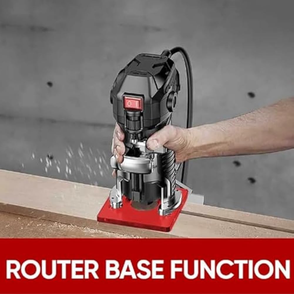 Staffa per Scanalatura di Fresatura del Router, Circolare 3 nel 1 per la Macchina di Rifilatura Strumento per la Guida di Taglio del Cerchio di Carpenteria