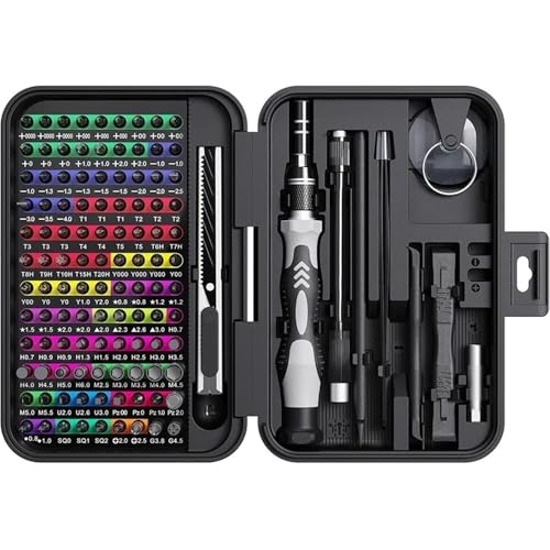 132 in 1 Precision Screwdriver Set Professional Hand Tool Kit Magnetic Torx Phillips Bits Fit Fit for iPhone Fit Fit for Xiaomi Watch Camera Drone(132PCs)