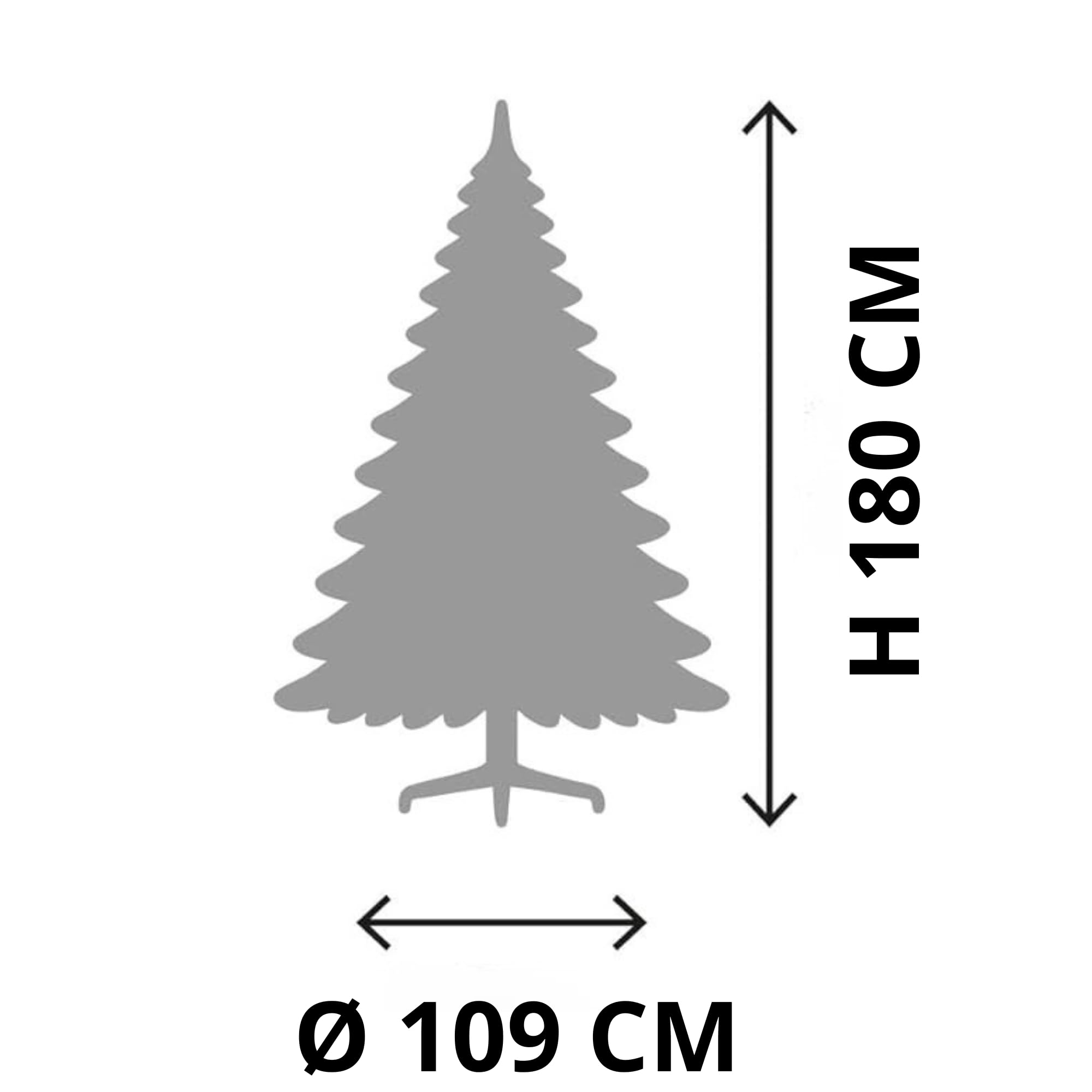 Star Christmas Albero di Natale Artificiale, Effetto Realistico, Facile Montaggio, PVC (BUCAREST, 180cm, 601 Rami, Verde)