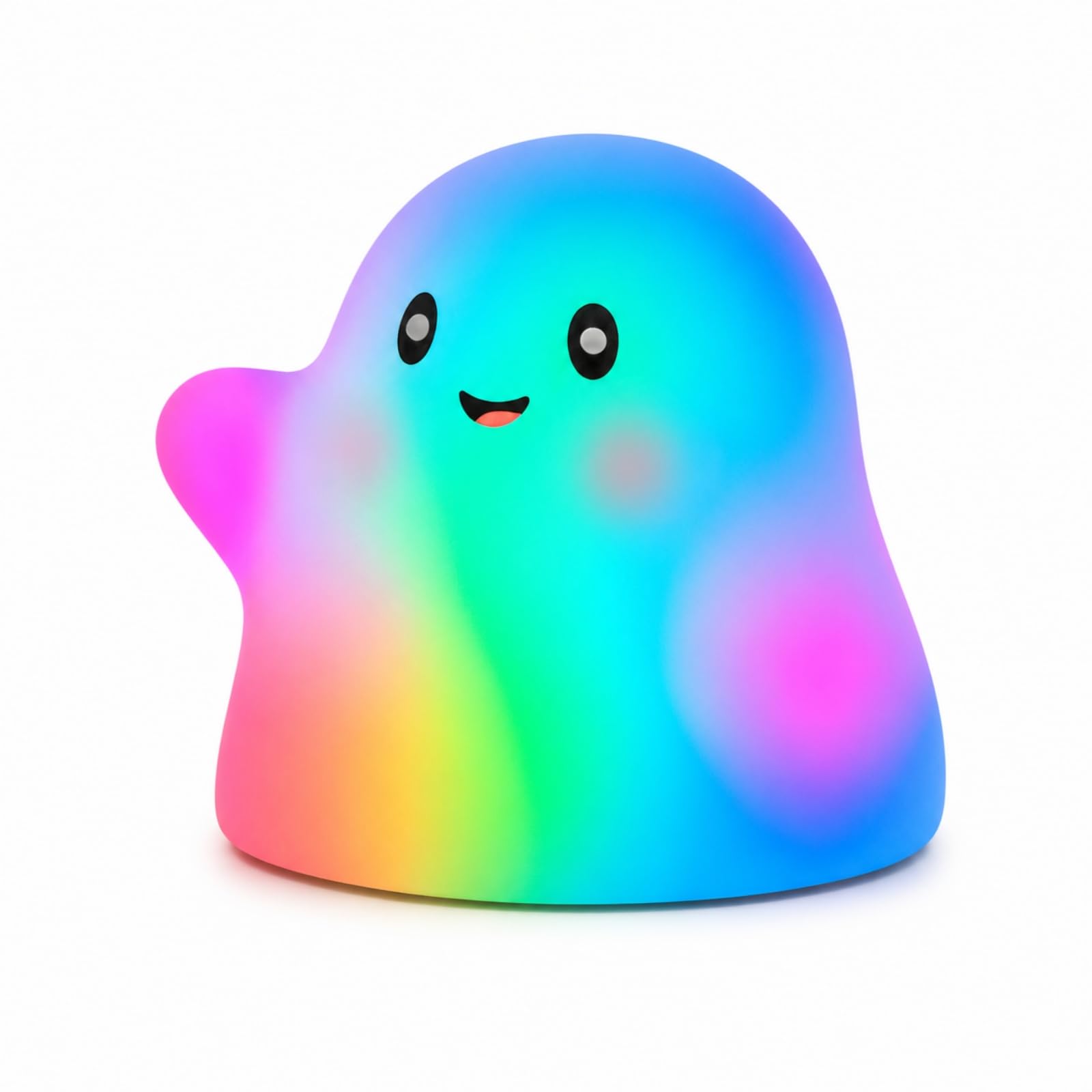 predolo spook Night Light Touch-Tap spook Lamp Cute Silicone Night Light for Bedroom, RGB Colorful Interactive Sound Effects