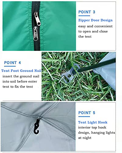 Carpa de Camping Pop Up Impermeable para 5-6 Personas miniatura 6