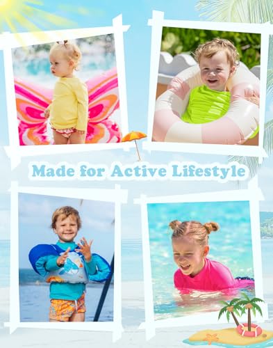 Boys Rash Guard Swim Shirt Long Sleeve UPF 50+ for Toddler Kids UV Protection Outdoor Rashguard Sun Shirt4