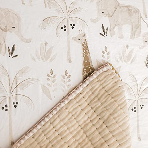 Crane Baby BC-120CFS-2 Crib Sheet, Safari Crib Sheets & Toddler Sheets, 100% Cotton Crib Sheets For Standard Crib Mattress, 28"X 52", Breathable Crib Sheets, Fitted Crib Sheets thumb #2