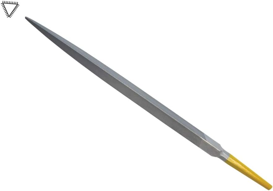 Grobet Swiss Pattern File Inox Three Square 8 Inch Cut 2