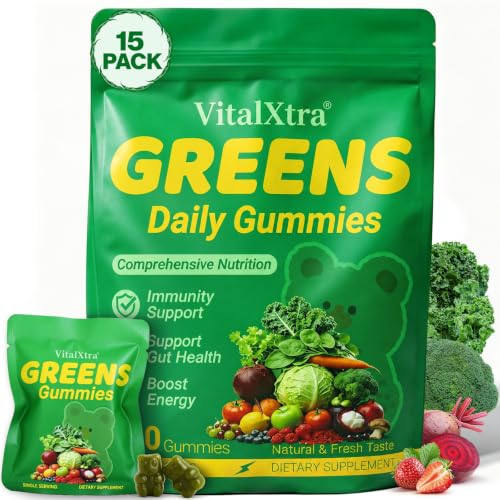 VitalXtra Adult Greens Gummies 120 Count