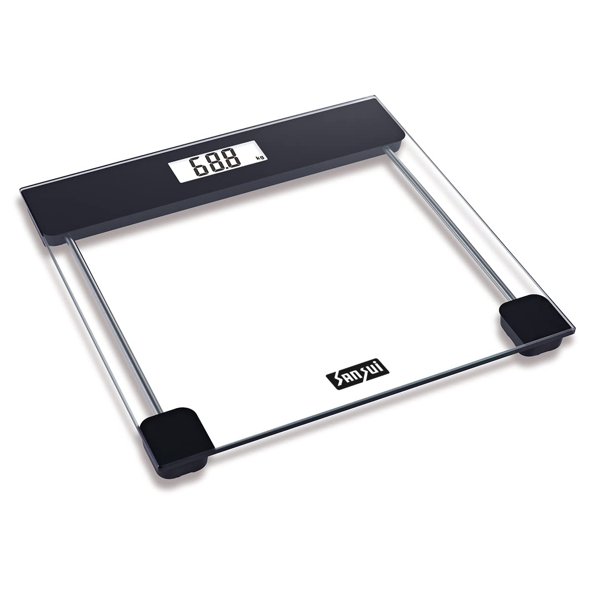 Sansui Digital Bathroom Scale With Backlight LCD Display, 180 kg (Transparent) (B09JR25C49) Amazon Price History, Amazon Price Tracker