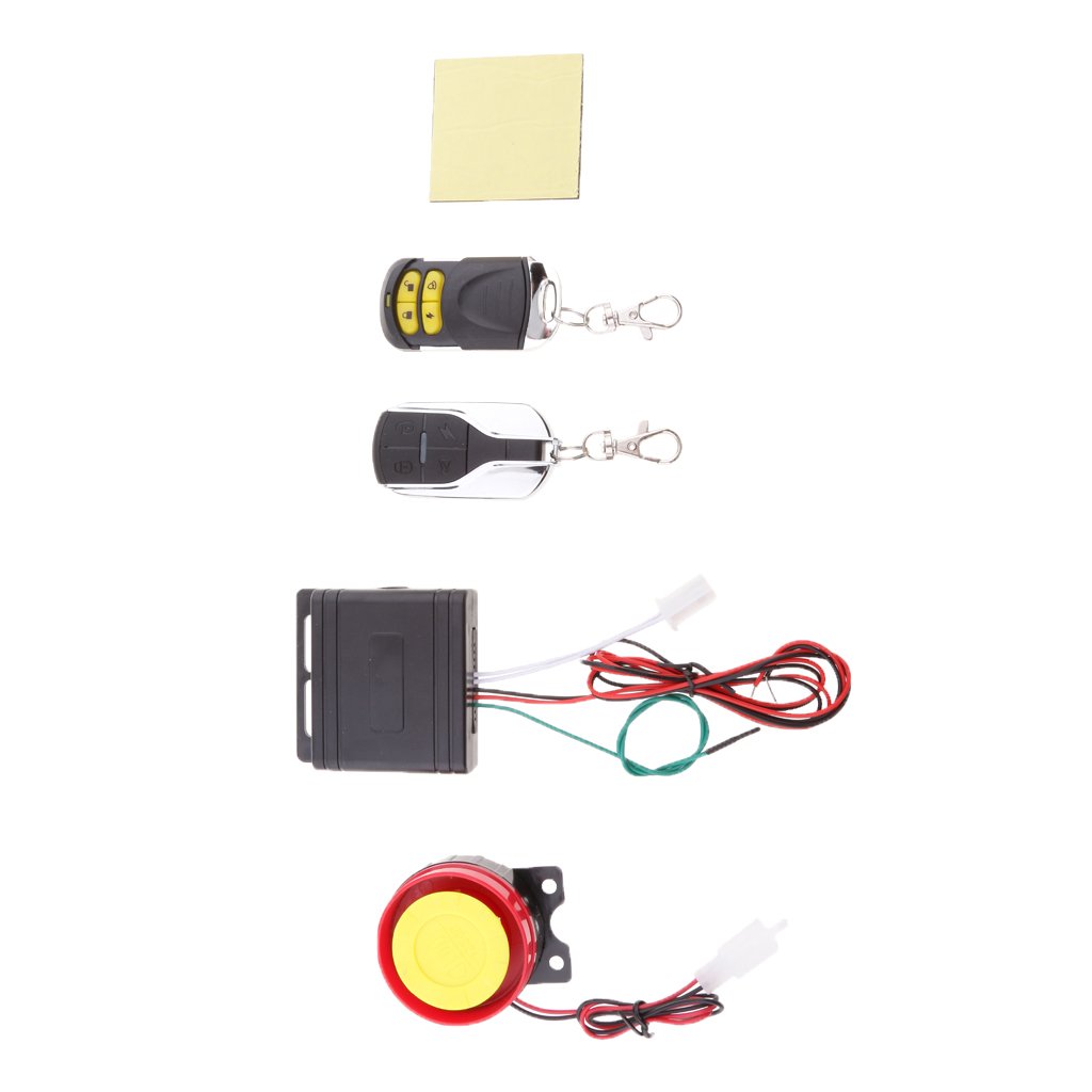 Sharplace Kit De 12V Système De Sécurité Alarme Sirène Antivol Moto Étanche avec Télécommande