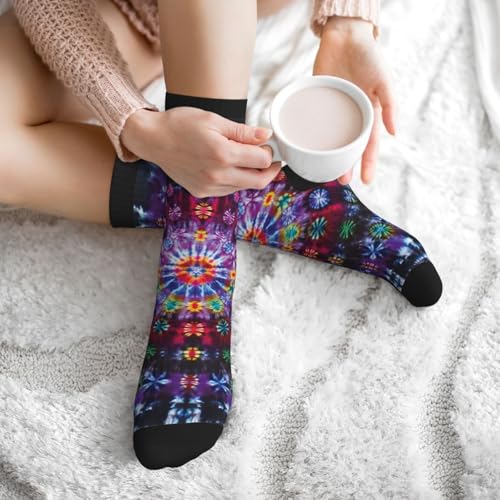 Image of MOLIAN Athletic Crew Cushion Socks Unisex Breathable Mid-Calf Socks for Running Workout
