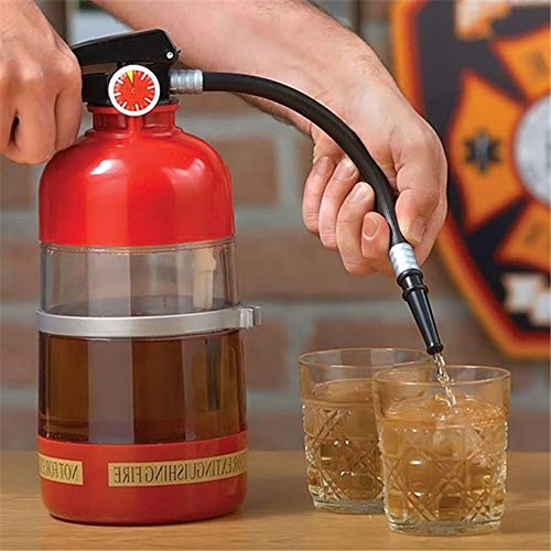 Beer decanter, 2L large capacity beverage dispenser, Fire extinguisher appearance decanter, Suitable for Party family bar