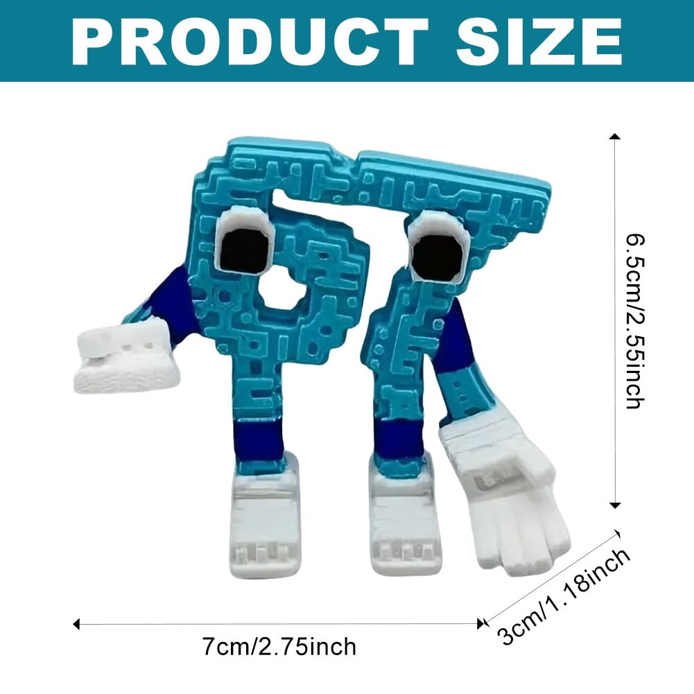 Copbopwn 67 Toy 3D Printed Brainrot Toys 2.7 Inch Steal a Brainrot Rot Figure 67 Collectible Toys Funny Collectible Brainrot Figure Desk Decorations & Gifts for Boys and Girls - Image 2