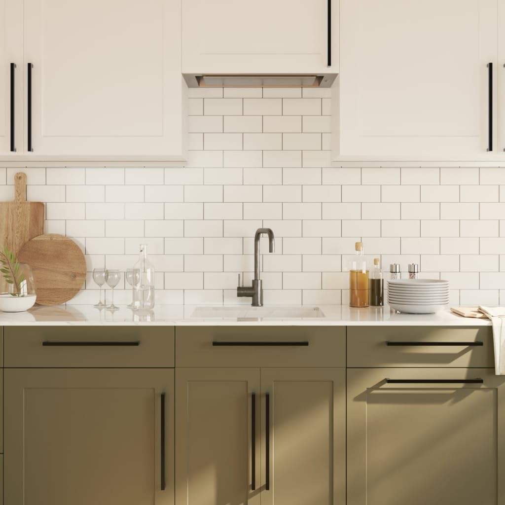 Maniglie per Mobili 20 pz Nere 320 mm in Acciaio Inox,Maniglie Moderne,Maniglie Cassetti,Maniglie per Mobili-3203657