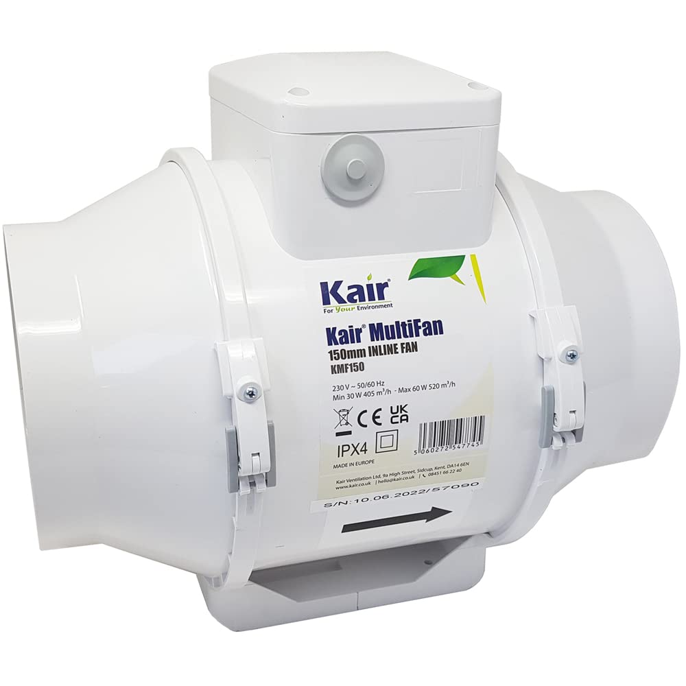 Kair MultiFan In Line Fan 150mm Standard