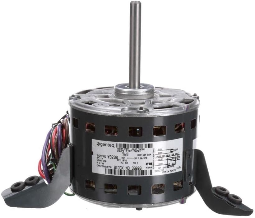 1/3 hp, 1075 RPM, 2-Spd, 208-230V Goodman Furnace Motor 5KCP39GGP993AS # 3S009